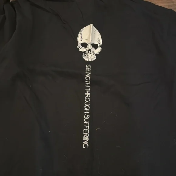 NEW Attifit T Shirt bundle Skull Graphic T-Shirts in Olive drab and Black bundle - Picture 3 of 7